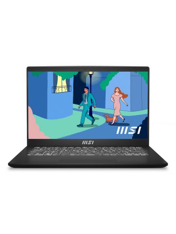 MSI Modern 14 C7M-074UK AMD Ryzen™ 5 7530U Netbook 35.6 cm (14") Full HD 8 GB DDR4-SDRAM 512 GB SSD Wi-Fi 6E (802.11ax) Windows 11 Home Black