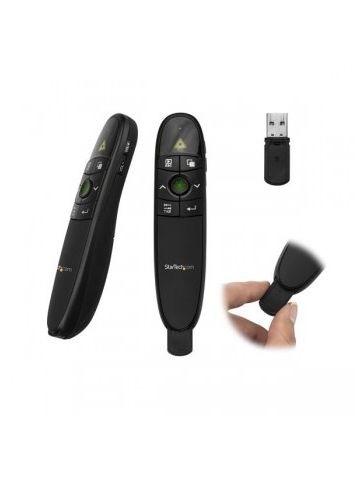 StarTech.com Wireless Presentation Remote with Green Laser Pointer - 90 ft. (27 m)