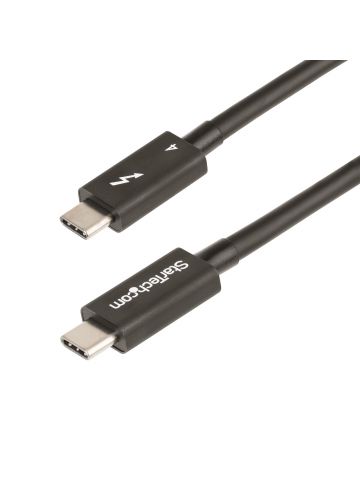 StarTech.com 3ft (1m) Thunderbolt 4 Cable - 40Gbps - 100W PD - 4K/8K Video - Intel-Certified Thunderbolt Cable - Compatible w/ USB4/Thunderbolt 3/USB 3.2/USB Type-C/DisplayPort