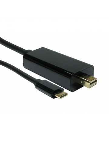 Cables Direct USB C to MDP 4K @ 60HZ 1 m USB Type-C Mini DisplayPort Black