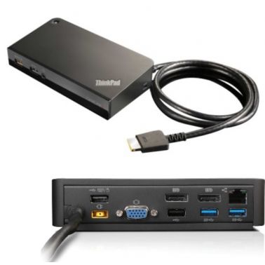 Lenovo 03X6296 laptop dock/port replicator Wired OneLink+ Black