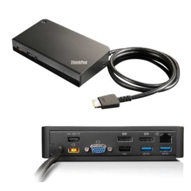 Lenovo 03X6300 notebook dock/port replicator Wired OneLink+ Black