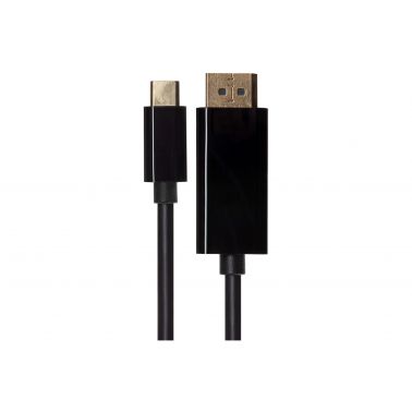 Maplin USB-C to DisplayPort Cable 4K 60Hz Ultra HD Aluminium Case 1.8m
