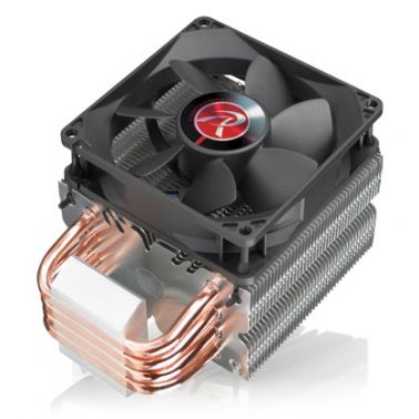 RAIJINTEK Aidos Processor Cooler 9.2 cm Black, Copper, Metallic