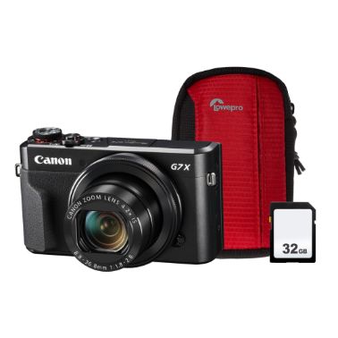 Canon PowerShot G7X MK II Camera inc Case and 32GB SD Card