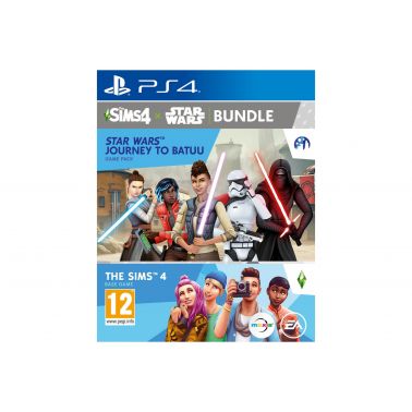 Sony PlayStation 4 SIMS 4 Plus Star Wars: Journey to Batuu Game Bundle