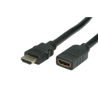 Value HDMI High Speed Cable + Ethernet, M/F 1 m