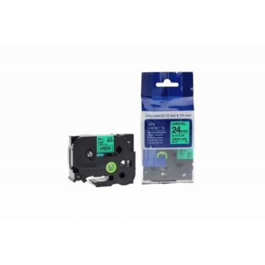 CTS Compatible Brother P-Touch TZe-751 Black on Green also for TZ-751 Label Cassette