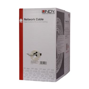 Lindy 12975 networking cable 305 m Cat6 U/UTP (UTP) Grey