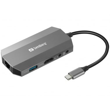 Sandberg USB-C 6in1 Travel Dock