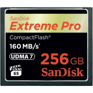 Sandisk Extreme PRO, 256GB memory card CompactFlash