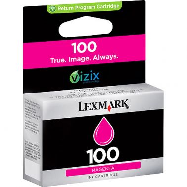 Lexmark 14N1070E/100XL Ink cartridge magenta high-capacity return program, 600 pages ISO/IEC 24711 for Lexmark Prestige Pro/Prospect Pro