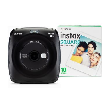 Fujifilm Instax Square SQ20 Hybrid Instant Camera (10 Shots) - Matte Black