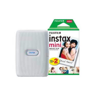 Fujifilm Instax Mini Link Wireless Photo Printer including 20 Shots - Ash White