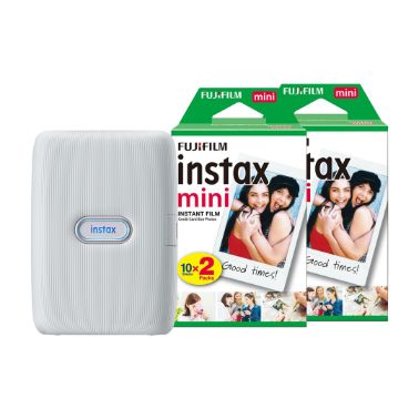 Fujifilm Instax Mini Link Wireless Photo Printer including 40 Shots - Ash White