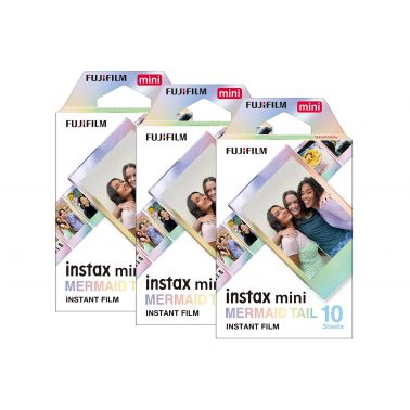 Fujifilm Instax Mini Mermaid Tail Photo Film - 30 Shot Pack