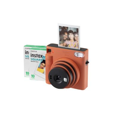 Fujifilm Instax Square SQ1 Instant Camera with 20 Shot Pack - Terracotta Orange
