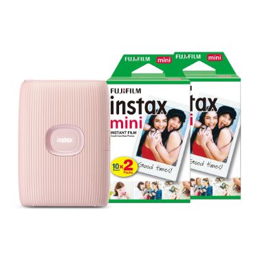 Fujifilm Instax Mini Link 2 Wireless Photo Printer with 40 Shot Pack - Soft Pink