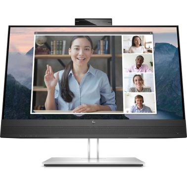 HP E24mv G4 FHD Conferencing Monitor computer monitor 60.5 cm (23.8") 1920 x 1080 pixels Full HD Black, Silver