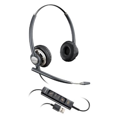 POLY Encorepro HW725 Headset Head-band Black, Silver