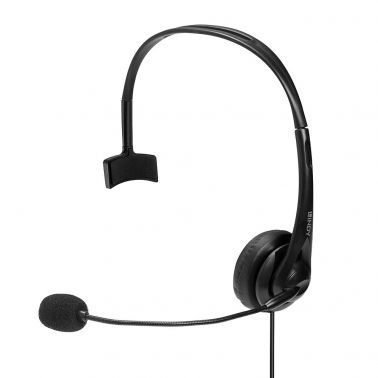 Lindy 3.5mm and USB Type C Monaural Headset with In-Line Control