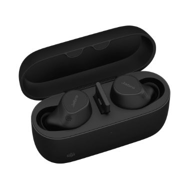 Jabra Evolve2 Buds - USB-A MS - True Wireless Stereo (TWS) - Calls/Music - 5.4 g - Headset - Black