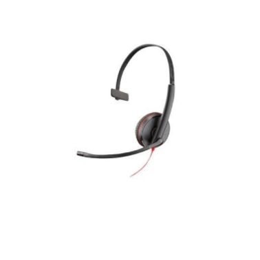 POLY Blackwire 3215 Headset Wired Head-band Office/Call center USB Type-A Black, Red