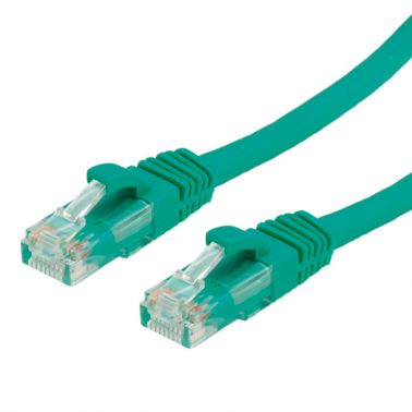 Value UTP Cable Cat.6, halogen-free, green, 1 m