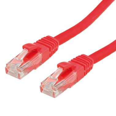 Value UTP Cable Cat.6, halogen-free, red, 5m