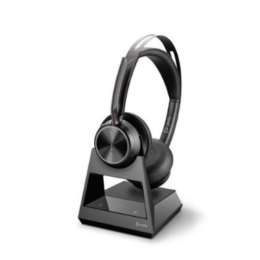 POLY Voyager Focus 2 Office Headset Wired & Wireless Head-band /Call center USB Type-A Bluetooth Charging stand Black