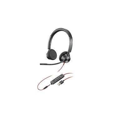 POLY Blackwire 3320 Headset Wired Head-band Office/Call center USB Type-C Black