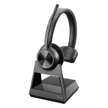 POLY SAVI 7300 Headset Wireless Handheld Office/Call center Black