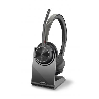 POLY 218476-02 headphones/headset Wired & Wireless Head-band Office/Call center USB Type-A Bluetooth Charging stand Black