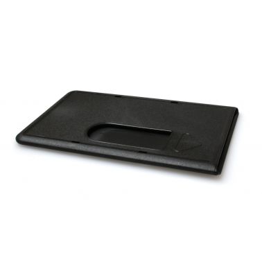 Digital ID Enclosed Rigid Card Holders for use in Pocket, Frosted Black, Premium - Landscape, Horizontal (Pack of 100)