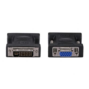 Cablenet SVGA HD15 Female - DVI-I 24+5 Male Dual Link Black Adaptor