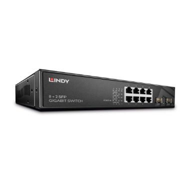 Lindy 25047 network switch Managed L2 Gigabit Ethernet (10/100/1000) Black