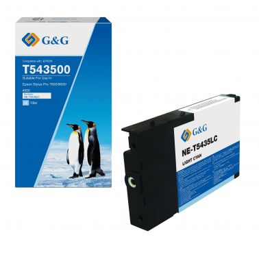 G+G Epson G+G T543500 Light Cyan Dye Ink Cartridge C13T543500