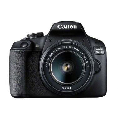 Canon EOS 2000D BK 18-55 IS II EU26 SLR Camera Kit 24.1 MP CMOS 6000 x 4000 pixels Black