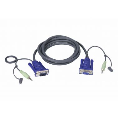 ATEN VGA / Audio Cable KVM cable Black 1.8 m