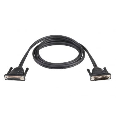 ATEN 2L-2715 serial cable Black 15 m DB-25 Male DB-25 Female