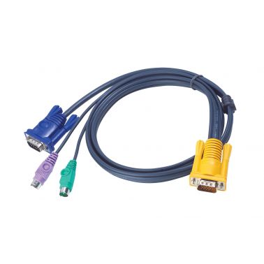 ATEN 4ft PS/2 KVM cable Black 1.2 m