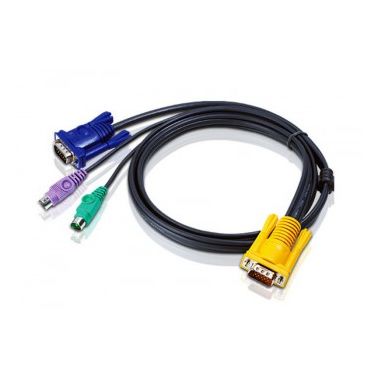 ATEN 2L-5206P keyboard video mouse KVM cable 6m