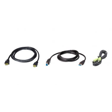 ATEN 2L-7D02UHX3 KVM cable Black 1.8 m