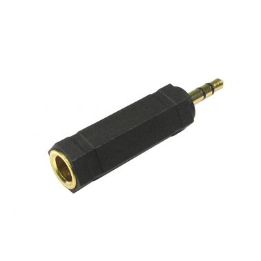 Cables Direct 3-6F3M cable gender changer 3.5mm 6.35mm Black