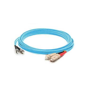 Titan 3-DX-SC-ST-3-AA fibre optic cable 3 m OM3 Aqua colour