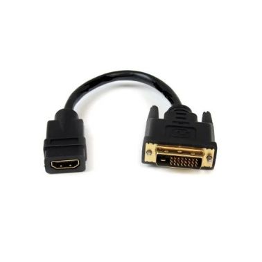 Garbot DVI-HDMI. M/F. Black. 15cm