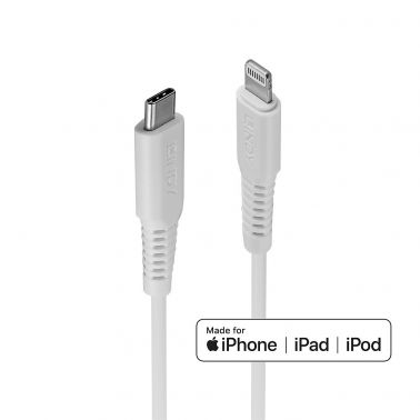 Lindy 2m USB C to Lightning Cable white