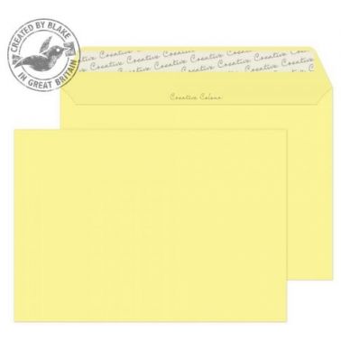 Blake Creative Colour Lemon Yellow Peel and Seal Wallet C5 162x229mm 120gsm (Pack 500)