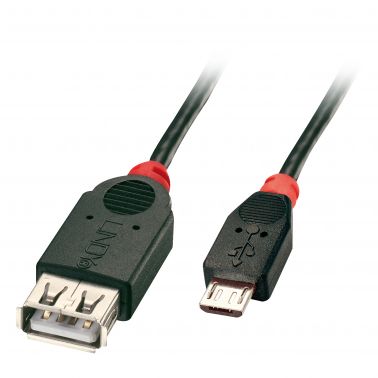 Lindy USB 2.0 Cable Micro-B / A OTG, 1m