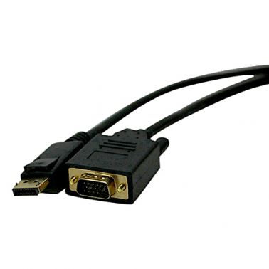 Cablenet 2m DisplayPort 1.2 Male - SVGA HD15 Male 1080i Black PVC Cable